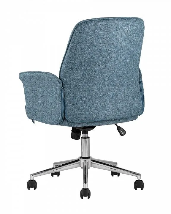 Кресло компьютерное Stool Group Simona THOMASINA TWEED BLUE, УТ000003615 Кресло компьютерное Stool Group Simona THOMASINA TWEED BLUE, УТ000003615