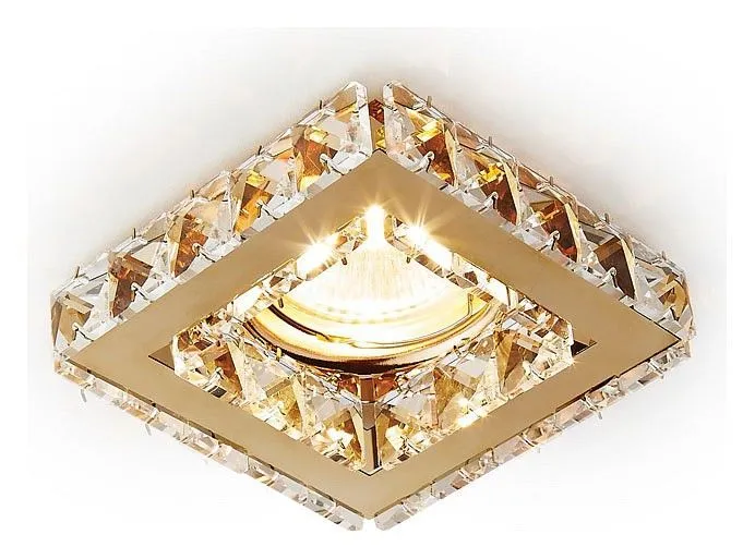 Встраиваемый светильник Ambrella Light Crystal K110 K110 CL/G Встраиваемый светильник Ambrella Light Crystal K110 K110 CL/G