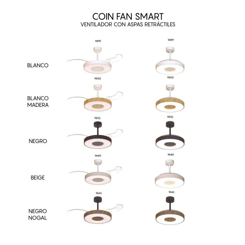 Светильник с вентилятором Mantra COIN FAN 9500