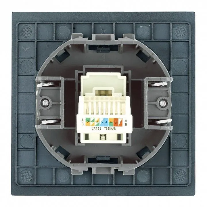 Розетка Ethernet RJ-45 без рамки Stekker Мия 50450