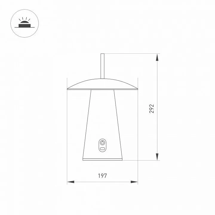 Настольная лампа декоративная Arlight SP-PATIO 043587