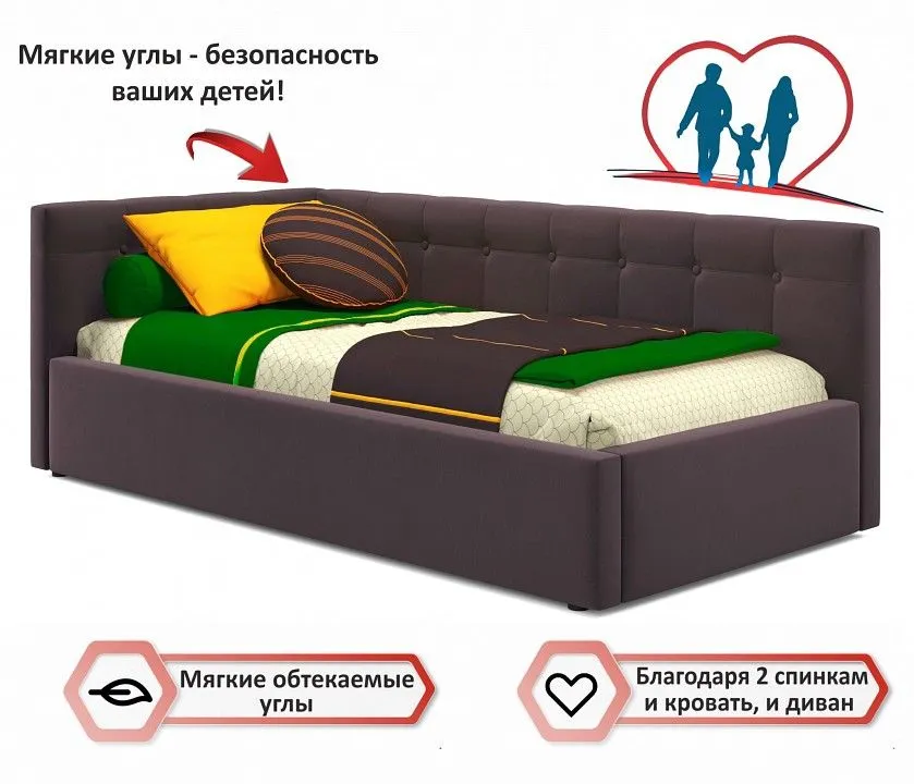 Кровать односпальная Bonna 2000x900