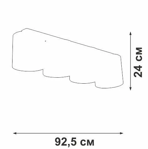 Накладной светильник Vitaluce V2881 V2881-1/4PL