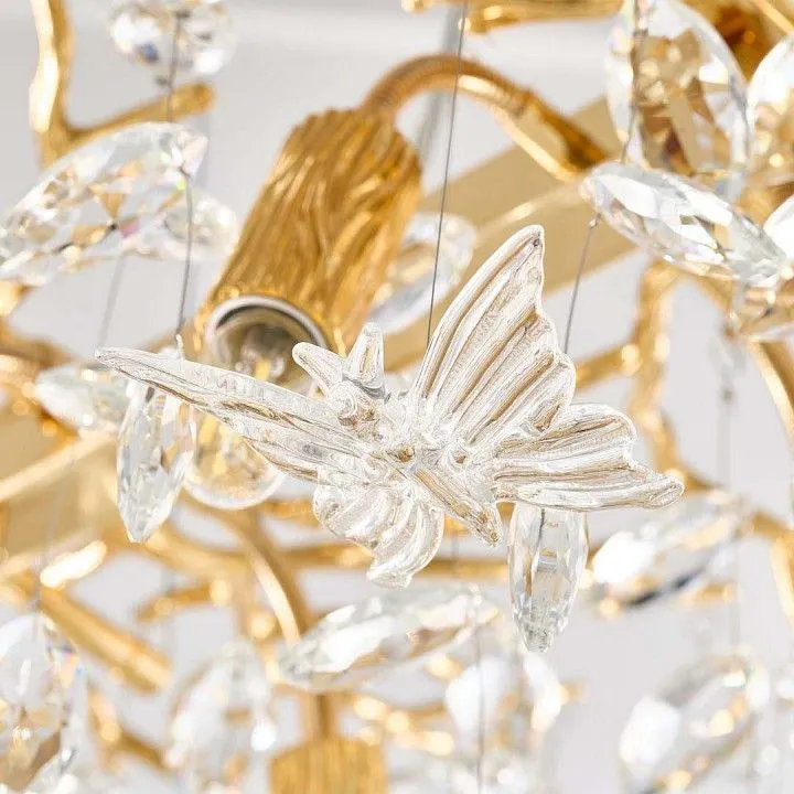 Подвесная люстра Arte Milano Веточка 230210.700.6.E14.D2 GD BUT-Clear