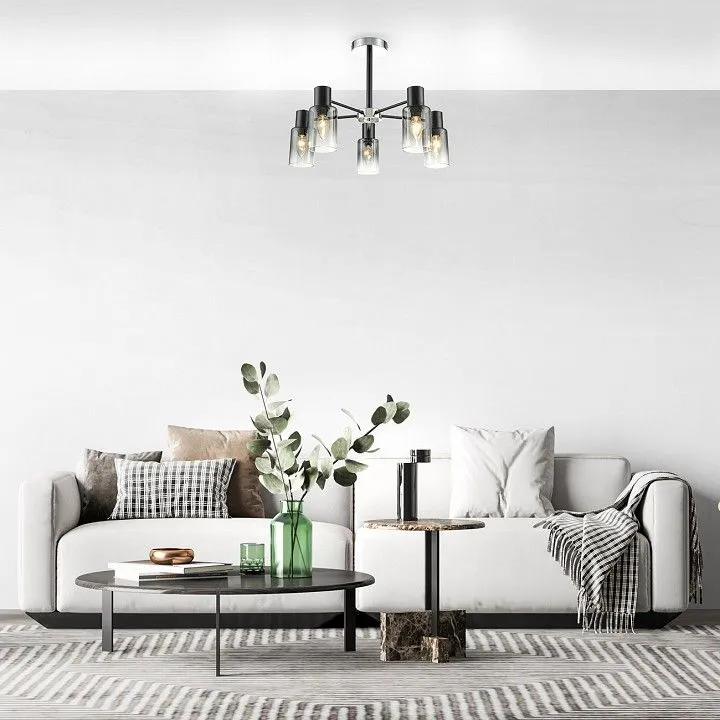 Люстра на штанге Escada Diversity 2120/5P Black