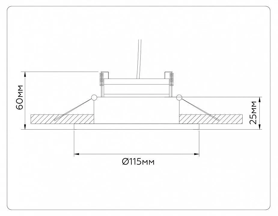 Встраиваемый светильник Ambrella Light TN TN52336