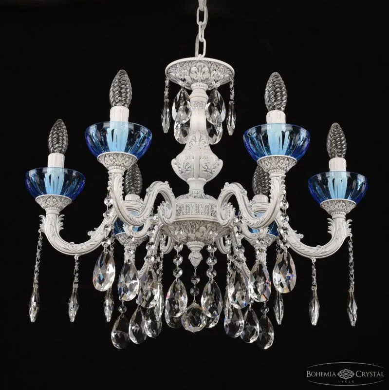 Подвесная люстра Bohemia Ivele Crystal AL7901 AL79101/6/175 A WMN P Aquamarine/M-1H