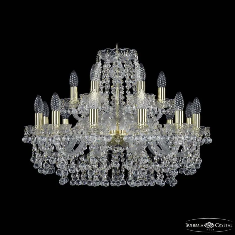Подвесная люстра Bohemia Ivele Crystal 1409 1409/12+6/240 G