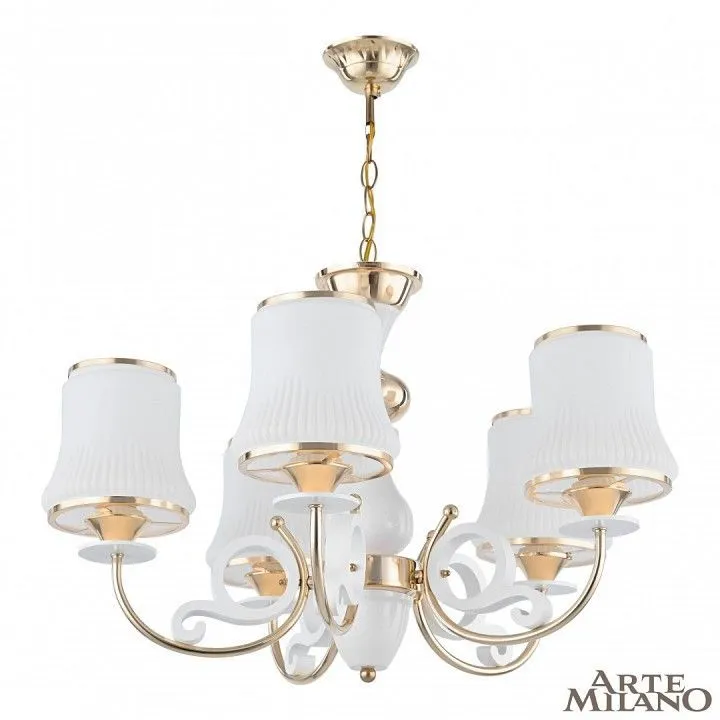 Подвесная люстра Arte Milano Florentia-1097 301097/5 Wh/Gd