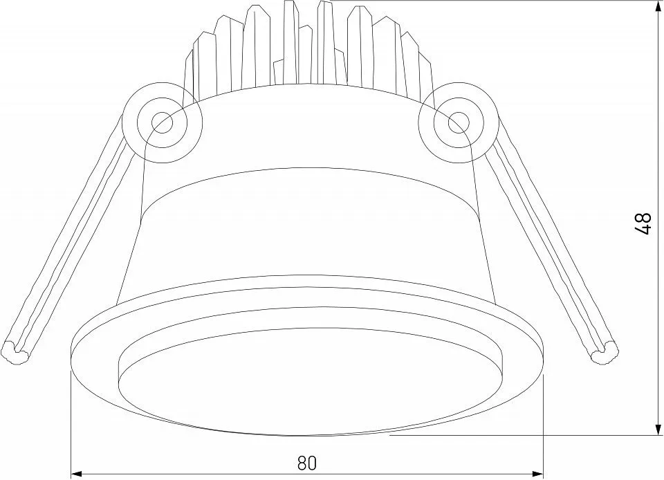 Встраиваемый светильник Elektrostandard Mils a064267