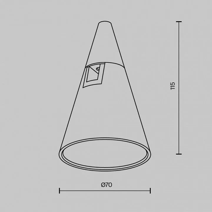 Накладной светильник Maytoni Technical Кейла TR146-1-5W3K-B