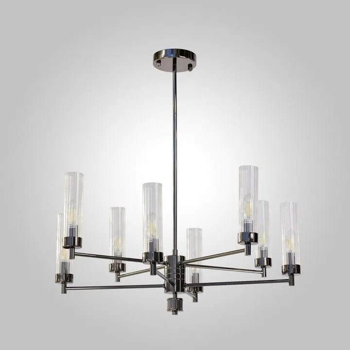 Люстра на штанге AM-Group INDIGO INDIGO SP8 PEARL BLACK