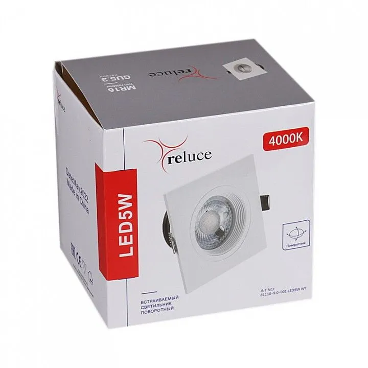 Встраиваемый светильник Reluce  81110-9.0-001 LED5W WT