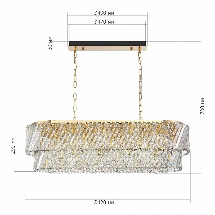 Подвесная люстра ST-Luce RITZ SL6138.303.14