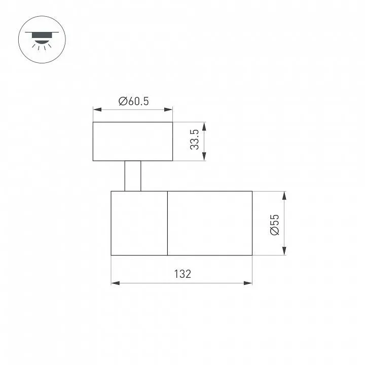 Спот Arlight SP-ARTEMIS-SURFACE-FLAP-R55-12W 051787