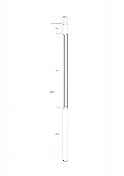 Наземный высокий светильник Maytoni Outdoor Милль O427FL-L30GF3K