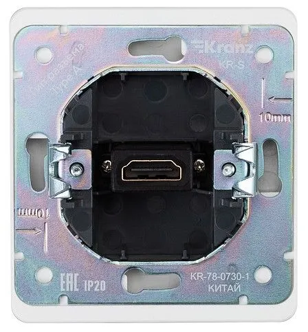 Розетка HDMI без рамки Kranz ROUND KR-78-0730-1