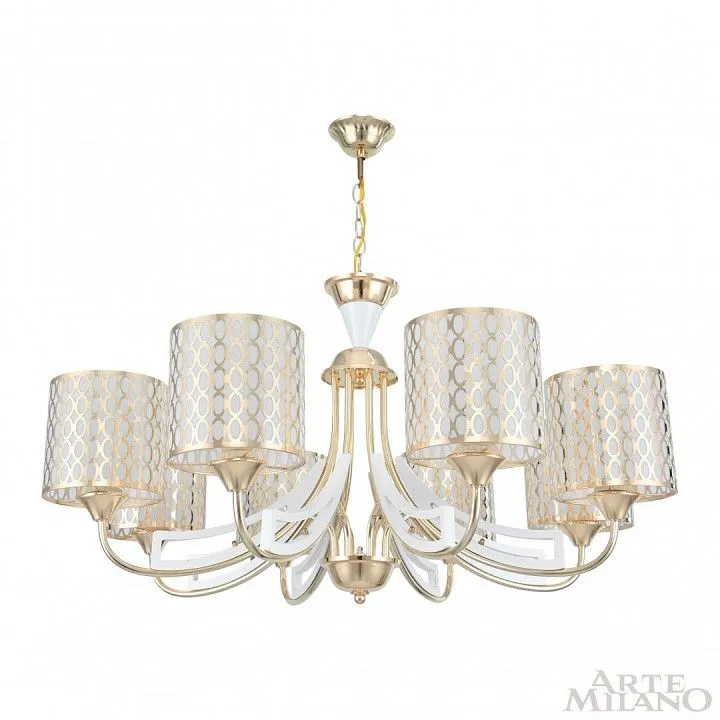 Подвесная люстра Arte Milano Florentia-3387 303387/8 Wh/Gd