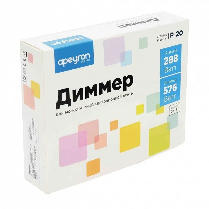 Контроллер-диммер и регулятор ЦТ с пультом ДУ Apeyron Electrics  04-31
