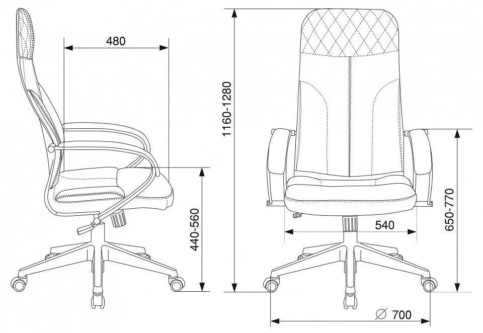 Кресло компьютерное CH-608Fabric