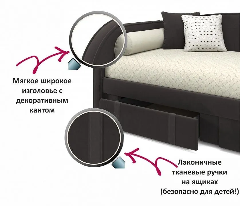 Кровать односпальная Elda 2000x900 c матрасом PROMO B COCOS