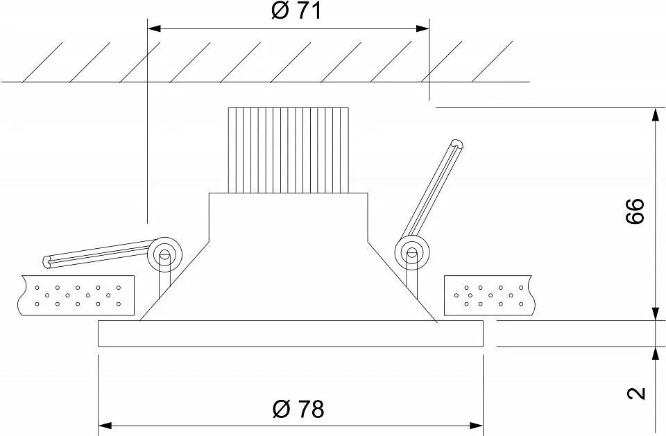Встраиваемый светильник Elektrostandard Lin a063926