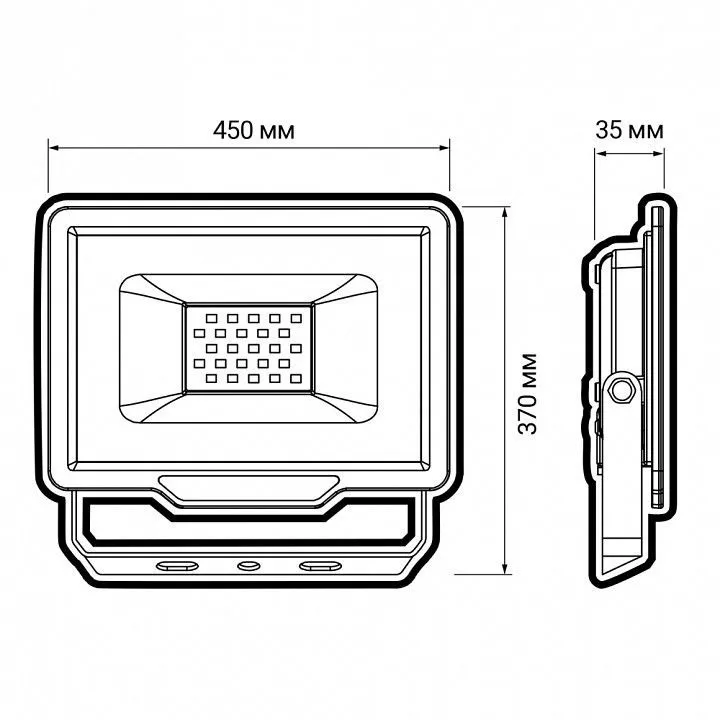 Настенно-потолочный прожектор Jazzway  PFL- C3 250w  6500K IP65