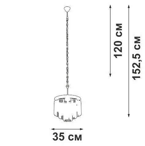 Подвесная люстра Vitaluce V53570 V53570-8/7