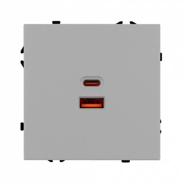 Розетка 2хUSB type A и C без рамки Arlight SCT-NOBE 059447