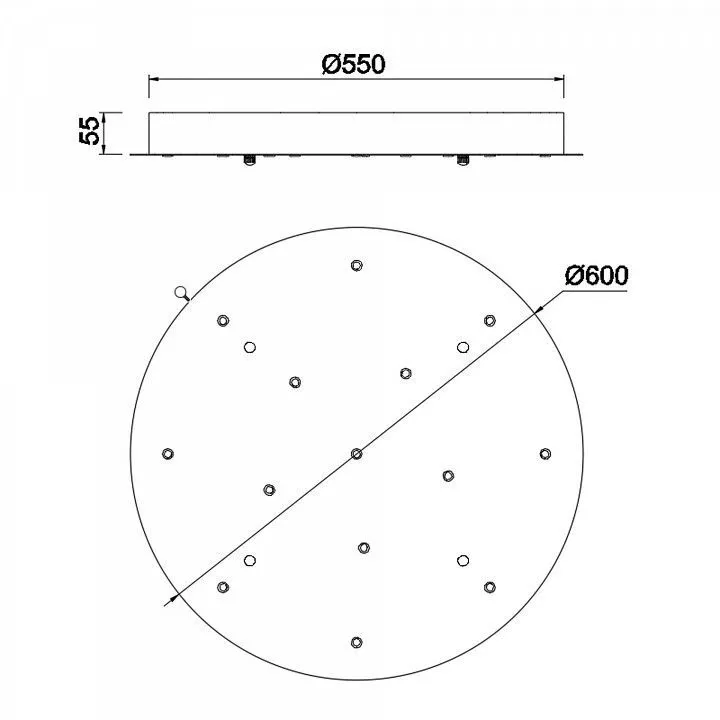 Подвесная люстра Mantra Boomerang 9372+9245 (14L)