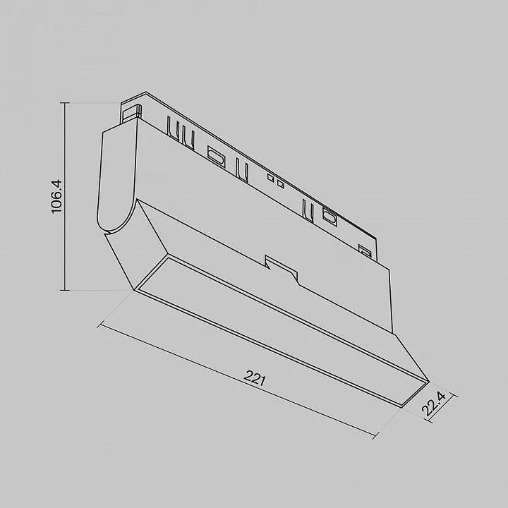 Накладной светильник Maytoni Technical Базис поворотный TR036-2-12W4K-W