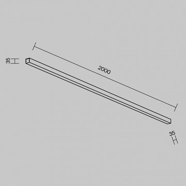 Накладной светильник Maytoni Technical Накладные линейные светильники LL311015