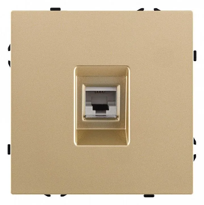 Розетка телефонная RJ-11 со штрокой, без рамки Kollinger Eclipse EC-019GD