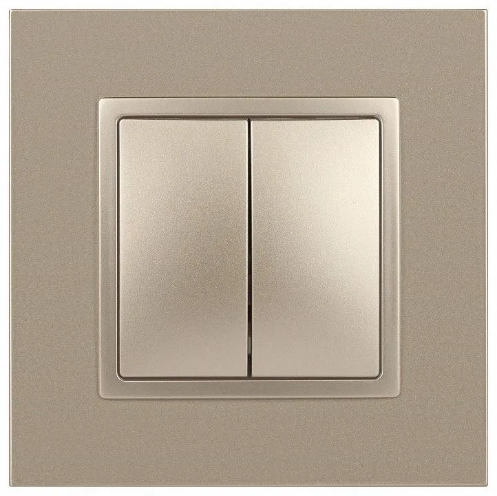 Переключатель двухклавишный без рамки Эра Эра Elegance 14-1106-04