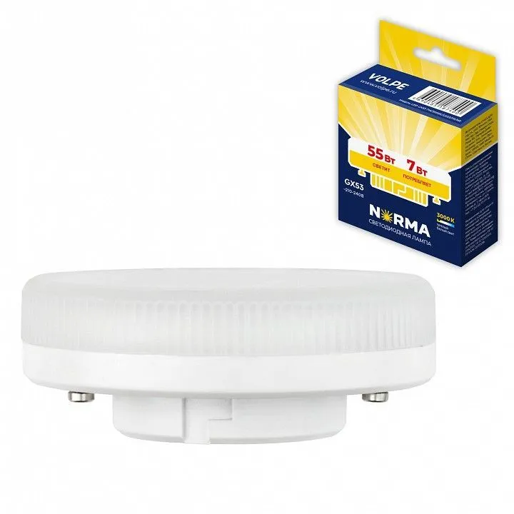 Лампа светодиодная Volpe LED-GX53 GX53 7Вт 3000K UL-00011423