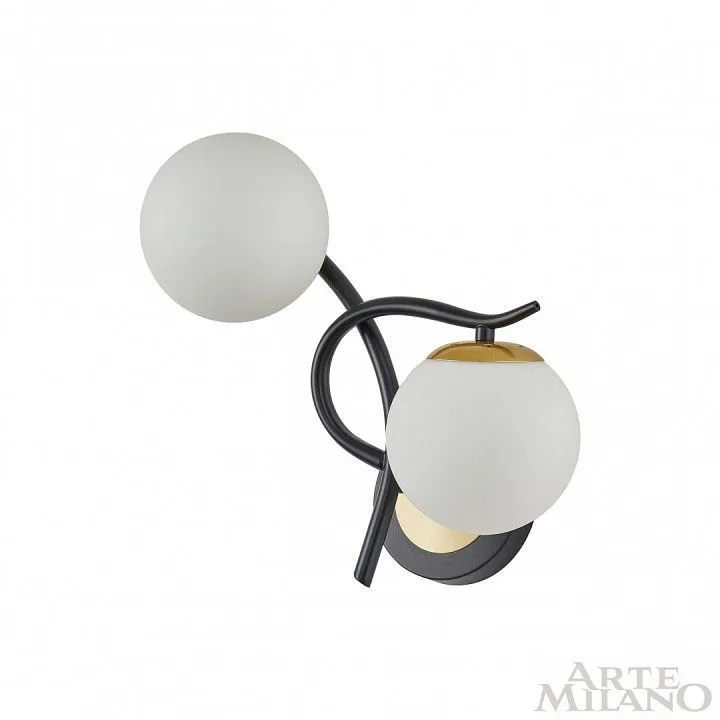 Бра Arte Milano Neapolis-73408 273408/2B BK/GD