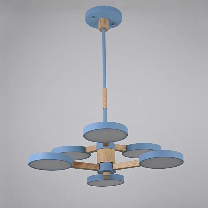 Люстра на штанге Imperiumloft TURNA Blue TURNA-DBL01