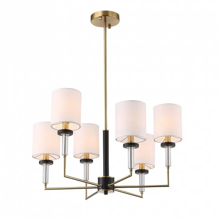 Люстра на штанге ST-Luce BLACK+BRASS SL1404.303.06