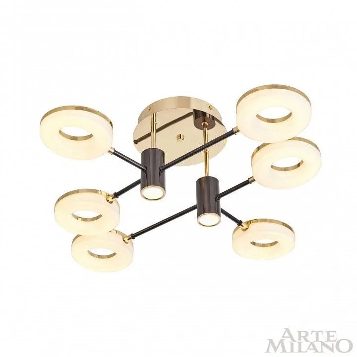 Потолочная люстра Arte Milano Ferrara-71399 271399/6 BK/GD