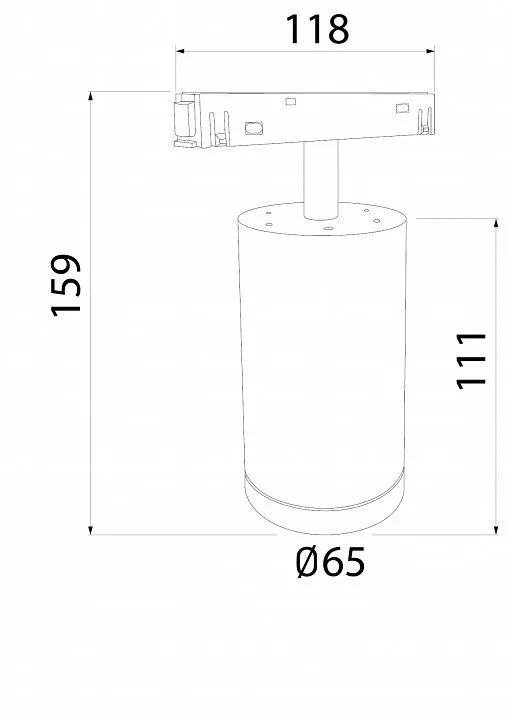 Накладной светильник Elektrostandard Slim Magnetic a061298