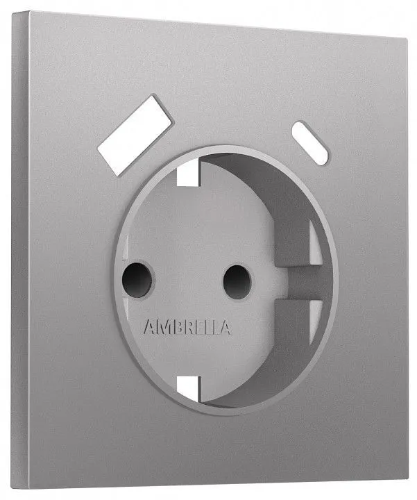 Накладка для розетки с заземлением и со шторками и 2хUSB type A и C Ambrella Volt SIGMA SP5100