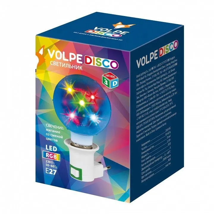 Настольная лампа-ночник Volpe ULI-Q309 UL-00002762