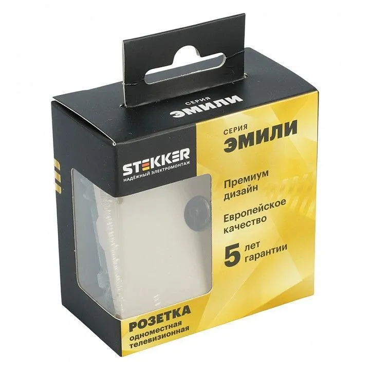 ТВ-розетка без рамки Stekker Эмили 49901