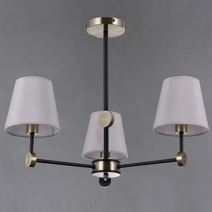 Люстра на штанге ILLUMICO CASTOR IL0394-3CSQ-24 BK AB CASTOR