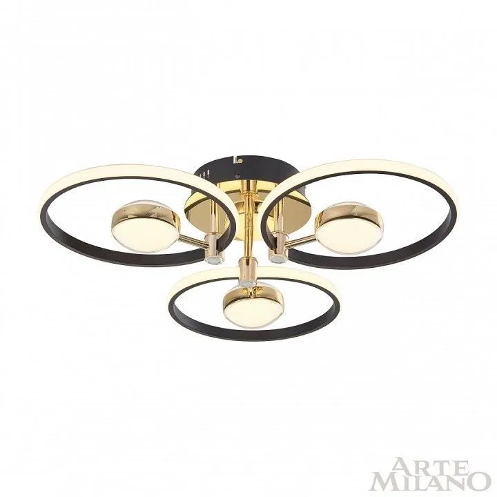 Потолочная люстра Arte Milano Ferrara-76140 276140/3+3 BK/GD
