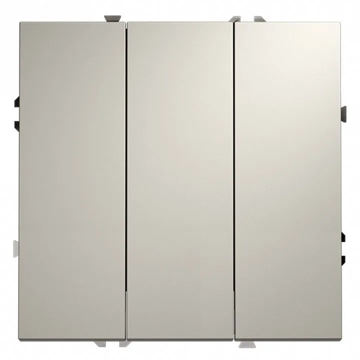Выключатель трехклавишный без рамки Voltum S70 VLS030103