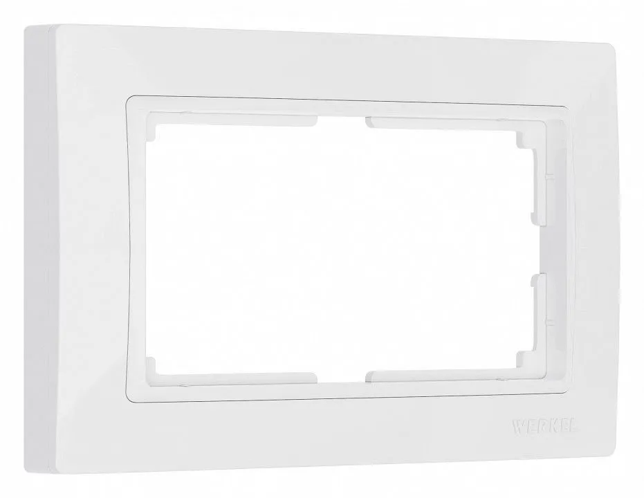 Рамка для двойной розетки Werkel Snabb basic (белый) W0082001