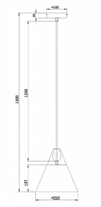 Подвесной светильник Maytoni Биконес P359-PL-220-C