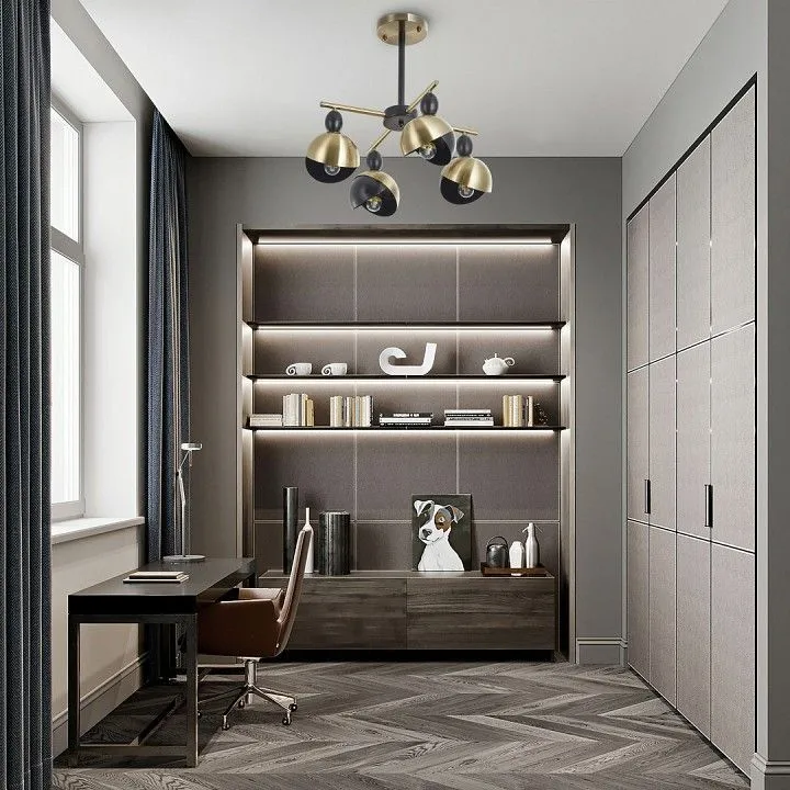 Люстра на штанге Arte Milano Neapolis-71307 271307/4 BK/GD Люстра на штанге Arte Milano Neapolis-71307 271307/4 BK/GD