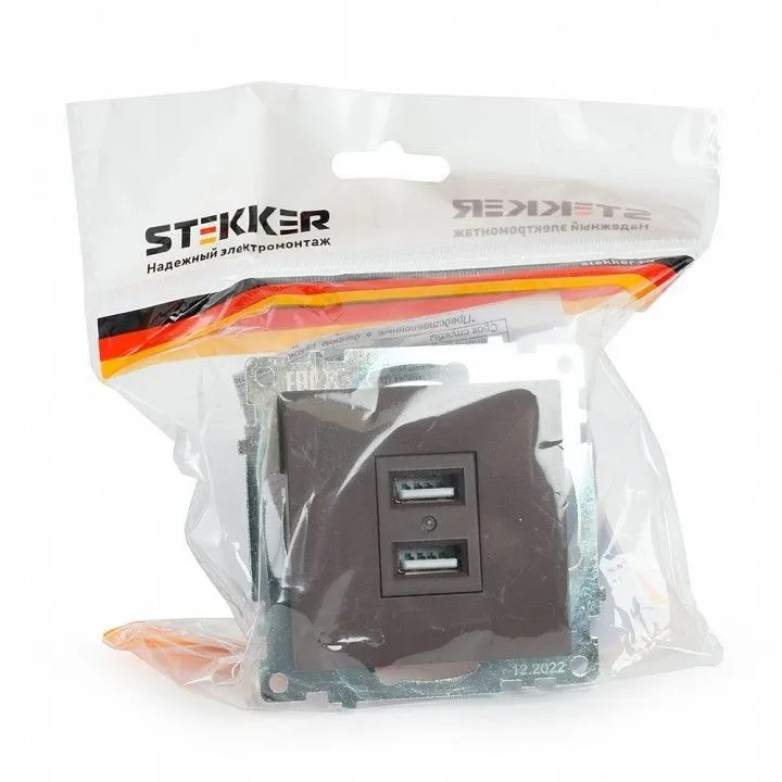Розетка USB type A без рамки Stekker Катрин 49027
